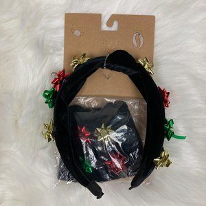 BERRY - OS - NWT Holiday Headband and Mask Set